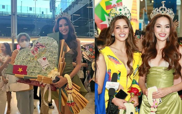 Tận mắt 'zoom cận' Lê Hoàng Phương ngoài đời, fan Thái nhận xét gì về nhan sắc nàng hậu?