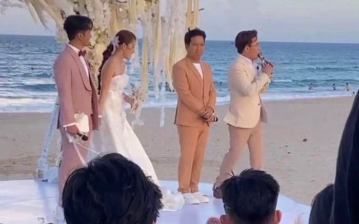 Một cặp đôi gặp 'sự cố' trong lễ cưới Puka - Gin Tuấn Kiệt