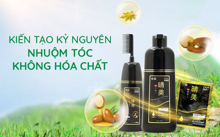 Dầu gội nhuộm tóc Komi dẫn đầu xu thế nhuộm tóc chiết xuất thực vật