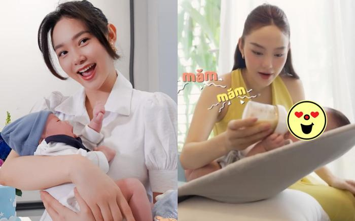 Minh Hằng zoom cận diện mạo con đầu lòng, góc nghiêng quý tử gây bão