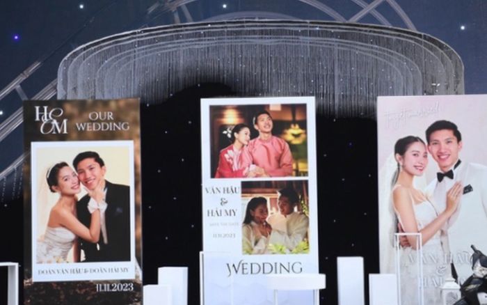 Cận cảnh không gian lễ cưới của Đoàn Văn Hậu ở quê nhà Thái Bình: Sẵn sàng đón nàng về dinh!