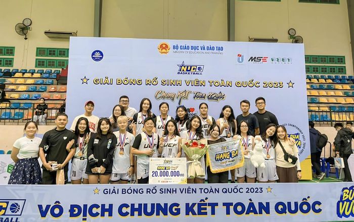 UEF đạt hạng Ba khi lần đầu dự vòng Chung kết bóng rổ sinh viên toàn quốc