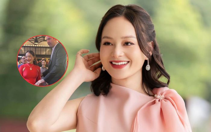 Lan Phương bế bụng bầu 'vượt mặt' lên thảm đỏ, hành động của chồng Tây mới gây chú ý