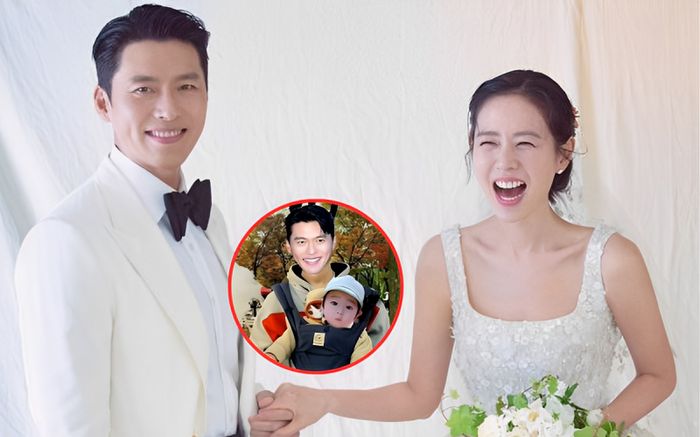 Xôn xao ảnh Hyun Bin - Son Ye Jin ẵm con trai 1 tuổi đi chơi, em bé đẹp chuẩn bản sao của bố?