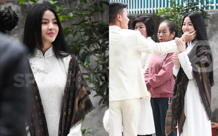 Chỉ một chi tiết, dân mạng nghi Chu Thanh Huyền có 'tin vui' trong lễ dạm hỏi với Quang Hải