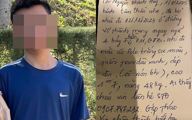 'Biến mất' khi ngồi sau xe mẹ, chàng trai được tìm thấy ở nơi không ngờ