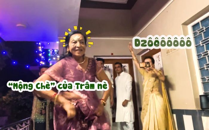 Sướng nhất Võ Hạ Trâm: Mẹ chồng Ấn Độ dù bị thương nhưng vẫn nhảy ủng hộ bài mới của con dâu