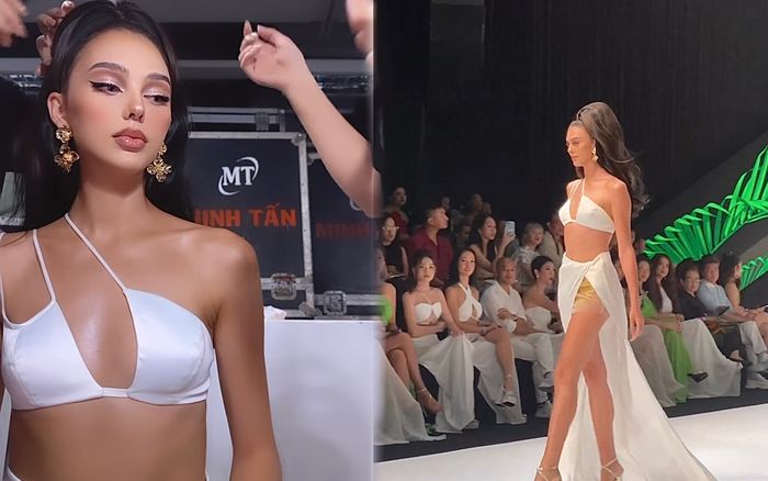 Sắc vóc đẹp 'không tì vết' của Vợ Bùi Tiến Dũng trên sàn diễn, 1 chi tiết sau sinh mà quá đỉnh!