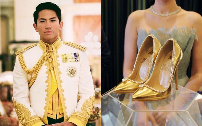 Soi cận đôi giày 398 tỷ đồng, đính 236 viên kim cương: Là quà cưới của hoàng tử Brunei?
