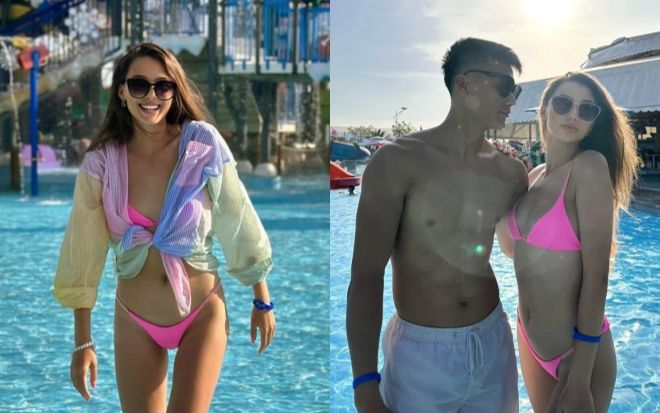 Vợ Tây của Bùi Tiến Dũng lấy lại dáng cực nhanh sau sinh, khó tin đã là mẹ bỉm một con