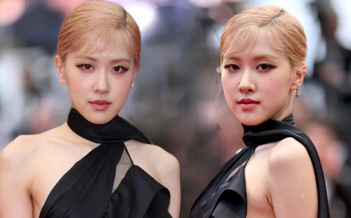 Zoom cận nhan sắc xứng danh nữ thần của Rosé (BLACKPINK) tại LHP Cannes