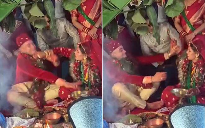 Cô dâu chú rể lao vào đấm nhau túi bụi giữa hôn lễ mặc ánh nhìn hoang mang của hàng trăm quan khách