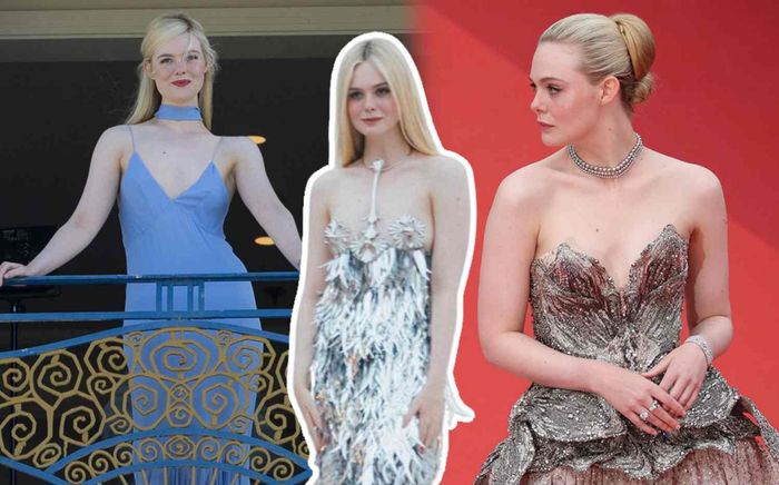 Nàng thơ Elle Fanning khoe 'cặp tuyết lê' tại Cannes 2023 khiến fan đứng ngồi không yên