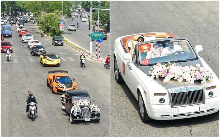 Dàn siêu xe hơn 200 tỷ đồng xuất hiện tại đám cưới gây sốt MXH, choáng hơn khi biết danh tính chú rể