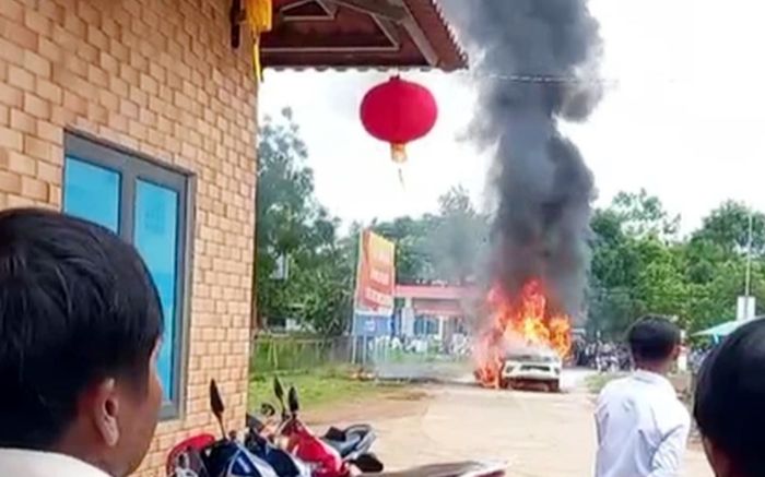 Vụ chiếc xe ngùn ngụt bốc cháy ở Lâm Đồng: Tài xế tự tử