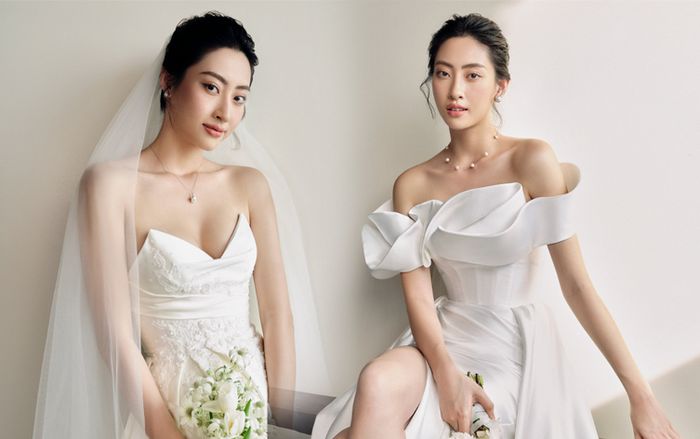 Lương Thùy Linh 'mê đắm lòng người' khi diện váy cưới, danh tính chú rể khiến fan tò mò?