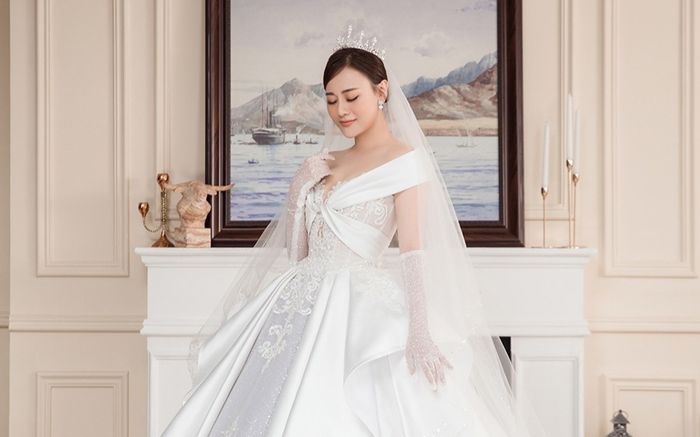Rộ hình ảnh diễn viên Phương Oanh diện váy cưới, chuẩn bị lên xe hoa?
