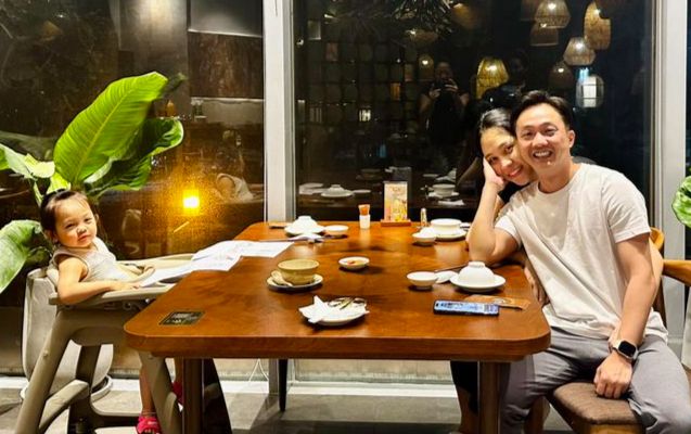 Cường Đô La hâm nóng tình cảm với vợ, nhan sắc sau sinh của Đàm Thu Trang gây chú ý