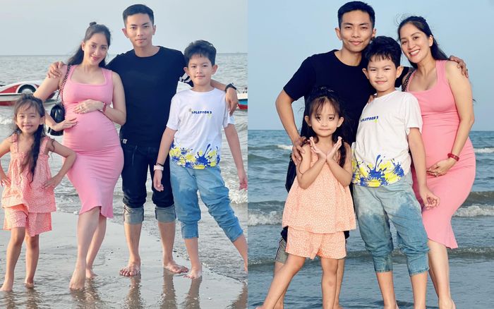 Khánh Thi khoe loạt ảnh mừng sinh nhật Phan Hiển, visual mẹ bầu cuối thai kỳ thế nào?