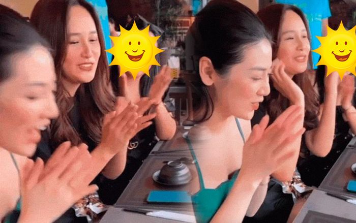 Mai Phương Thuý lại lộ khuyết điểm 'cằm ngấn mỡ' khi chung khung hình cùng Á hậu Tú Anh