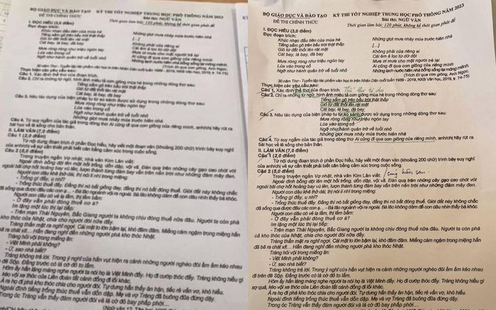 Nghi vấn lộ đề thi Văn THPT quốc gia 2023, Bộ GD&ĐT lên tiếng