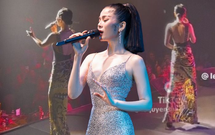 Lệ Quyên bị 'quay lén' từ trong cánh gà sân khấu, phong độ có bị giảm sút?