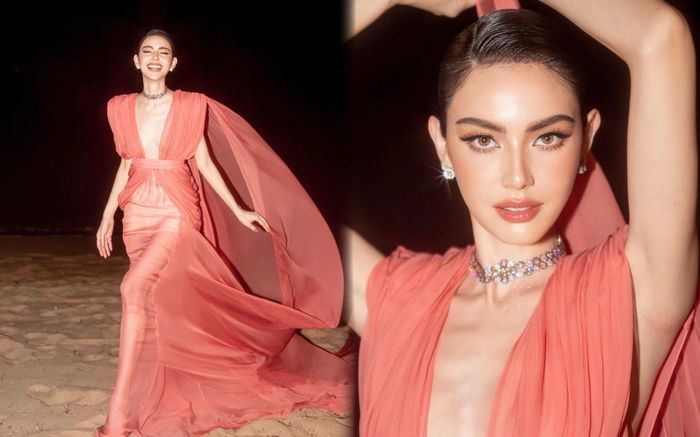 Mai Davika diện đầm xuyên thấu đi dự sự kiện, 'xém' mất điểm vì 1 chi tiết