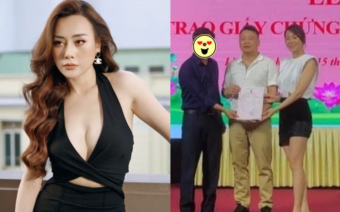 Phương Oanh để lộ nhẫn kim cương khủng hậu đăng kí kết hôn với Shark Bình
