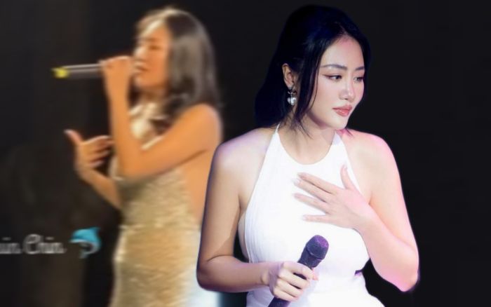 Diện váy sexy đi hát, Văn Mai Hương lại gây xôn xao khi để lộ bụng to bất thường