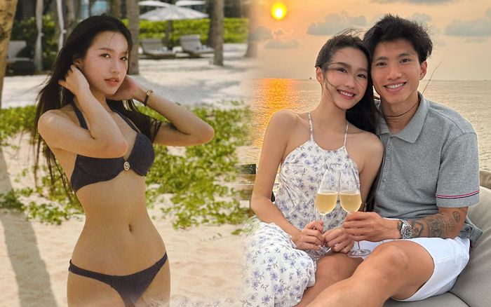 Loạt bikini bé xíu khoe vòng eo 55 cm của bạn gái Đoàn Văn Hậu