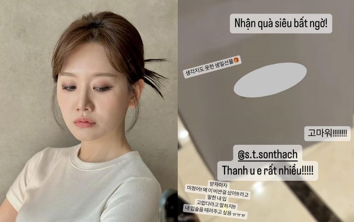 Nhận quà đắt tiền từ sao nam Vbiz, Hari Won bất ngờ thốt lên một điều