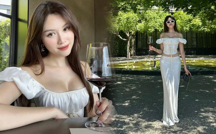 Thanh Thanh Huyền diện đồ trễ vai khoe 'núi đôi' nóng bỏng