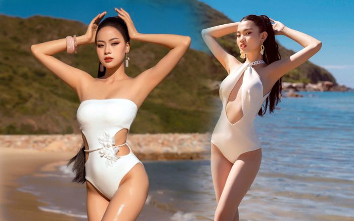 Body căng đét của Top 40 Hoa hậu Thế giới Việt Nam 2023 khi diện áo tắm