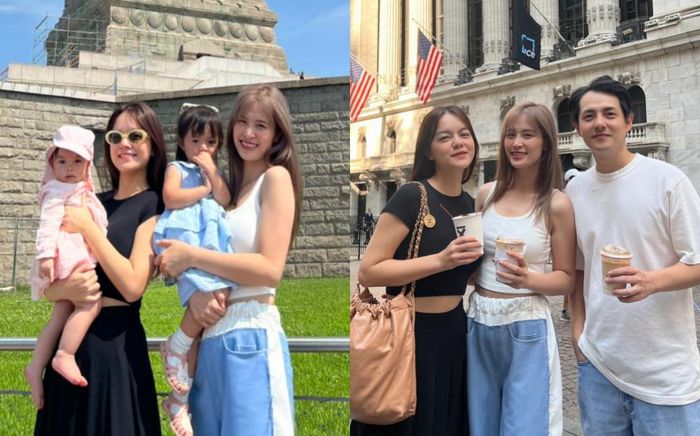 Phạm Quỳnh Anh gặp gỡ Đông Nhi ở Mỹ, visual 'thế lực nhí' gây bão