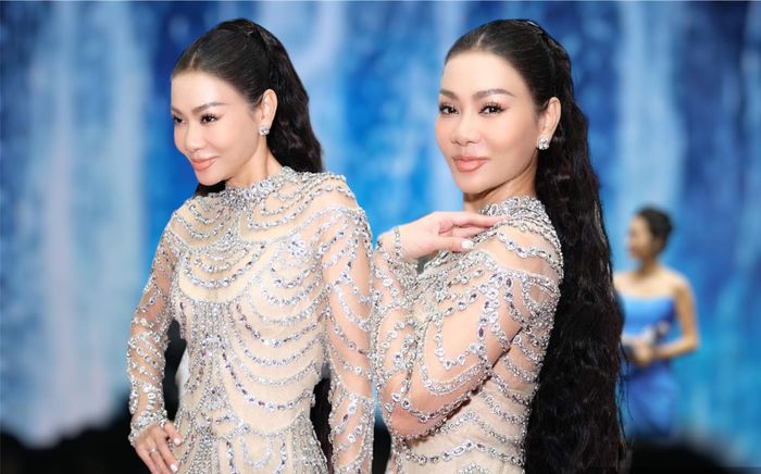 Hiếm hoi đi thảm đỏ, Thu Minh khoe đường cong quyến rũ với trang phục bó sát