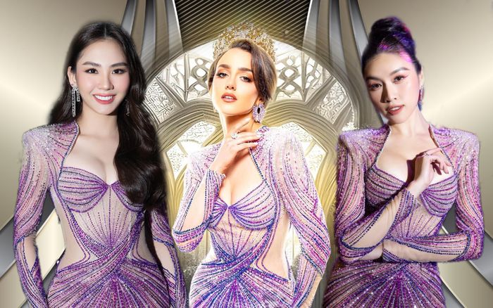 Tân HH Hòa bình Úc đụng váy dạ hội với Mai Phương - Thanh Thanh Huyền