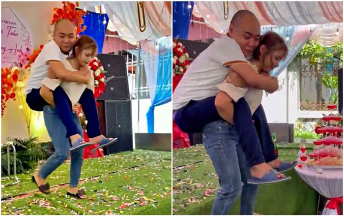 Xúc động chuyện vợ 43kg nguyện làm đôi chân cõng chồng 70kg suốt đời