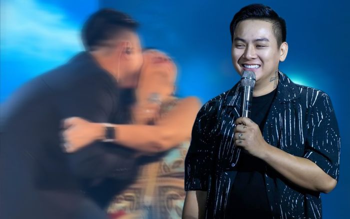 Hoài Lâm ôm hôn khán giả trên sân khấu, độ thân thiện xứng đáng điểm 10