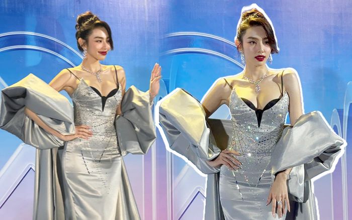 Thùy Tiên khoe 'núi đôi' căng tràn, nhan sắc qua camera thường ở thảm đỏ thế nào?