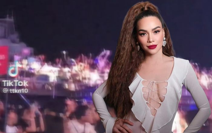 'Trốn con', Hồ Ngọc Hà nhảy múa dưới hàng ghế khán giả để ủng hộ một nam ca sĩ