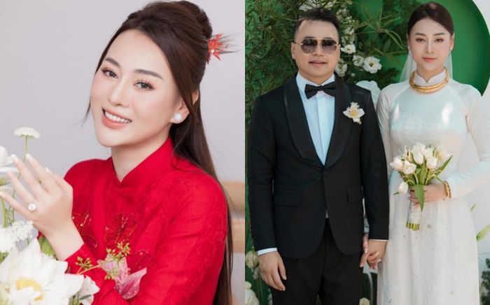 Zoom cận bộ trang sức 'khủng' của Phương Oanh tại lễ ăn hỏi với Shark Bình