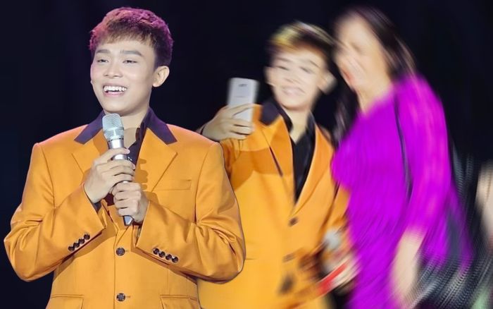 Hồ Văn Cường được khen vì một hành động trong lúc chụp ảnh cùng khán giả