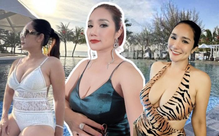 Body chuẩn cùng gu thời trang sexy của 'bà mối' Cát Tường tuổi 46