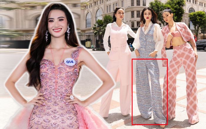 Hoa hậu Ý Nhi mặc quần luộm thuộm, quá mất điểm khi đọ dáng hai Á hậu