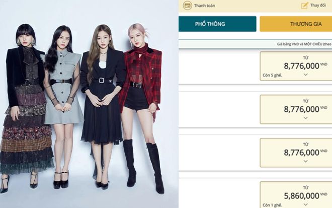 Giá vé máy bay TP.HCM - Hà Nội 2 ngày diễn ra concert BlackPink cao ngất ngưởng