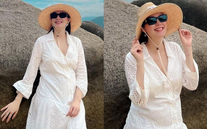 Minh Hằng những tháng cuối thai kỳ: Được chồng đưa đi du lịch khắp nơi, tự tin khoe bụng vượt mặt