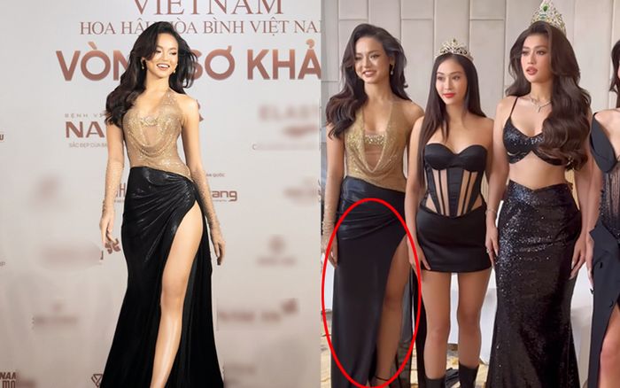 Mê diện váy xẻ cao, Mai Ngô '5 lần 7 lượt' lộ chân kém thon qua ảnh chưa chỉnh sửa