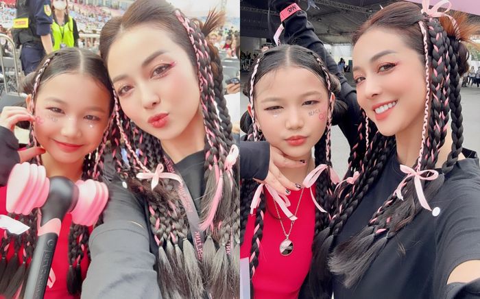 Jennifer Phạm dẫn ái nữ 'đu' concert BLACKPINK, visual mẹ 4 con giật spotlight