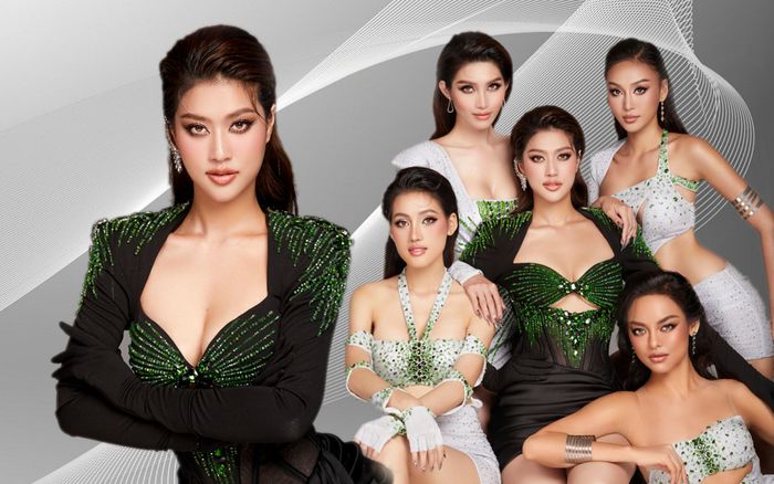 Đoàn Thiên Ân sắc lẹm với tông đen, thả dáng mượt mà với dàn Á hậu Miss Grand VN