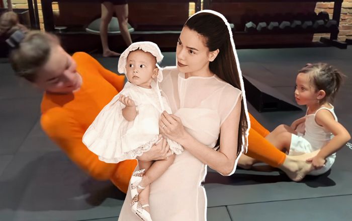 Ái nữ nhà Hồ Ngọc Hà giúp mẹ tập luyện giữ dáng, có con gái mát lòng mát dạ